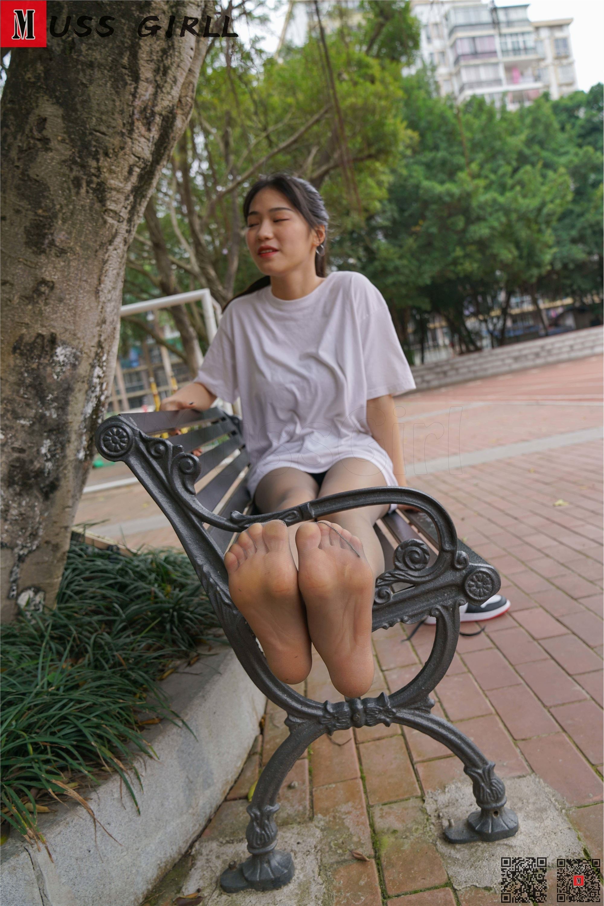 MussGirl慕丝女郎  NO.169 操场白衣裙